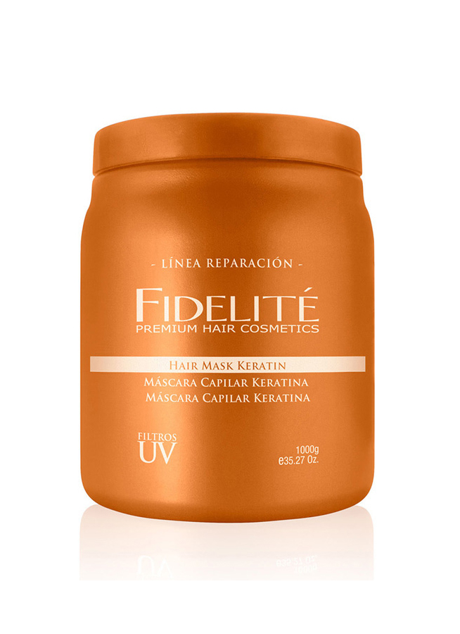 FIDELITE MASCARA CAPILAR KERATINA X 1000 ML.