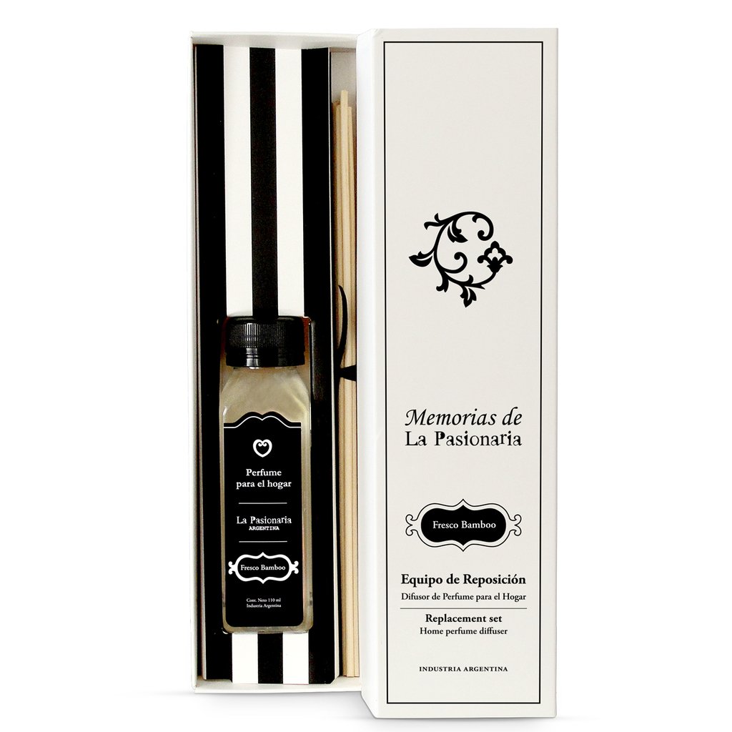 LA PASIONARIA DIFUSOR DE AMBIENTE REPUESTO - FRESCO BAMBOO X 110 ML.